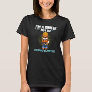 T-shirt Mens Je suis un toit et un père rien me faire peur