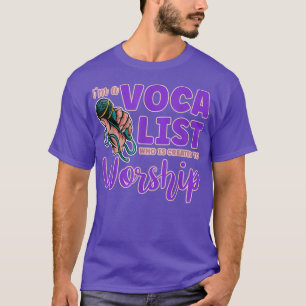 T-shirt Mens Je suis un vocaliste qui est créé pour adorer