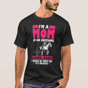 T-shirt Mens Je Suis Une Maman D'Un Épatant Raceur De Barr