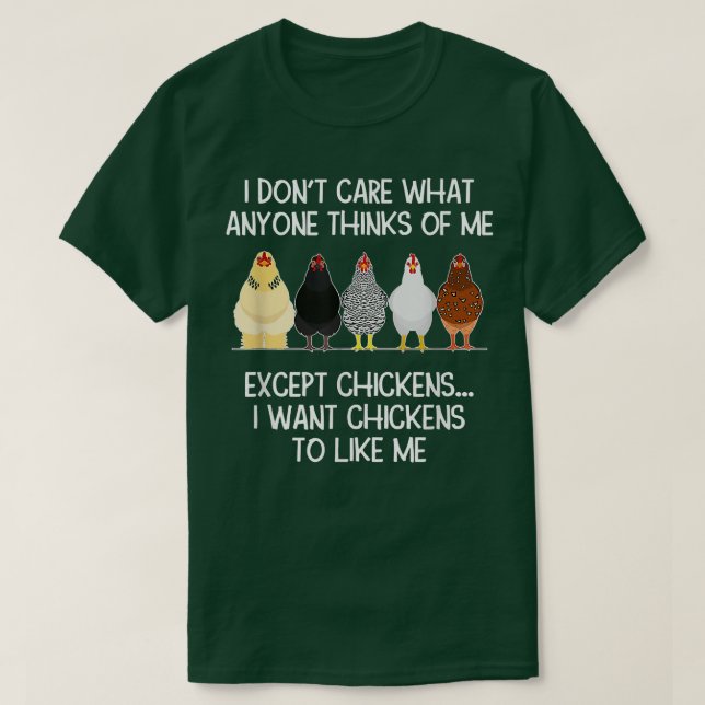 T-shirt Mens Je veux que les poulets m'aiment Producteur d (Design devant)