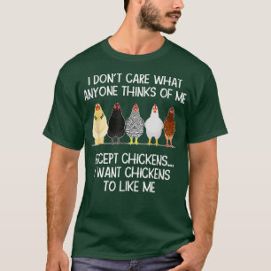 T-shirt Mens Je veux que les poulets m'aiment Producteur d