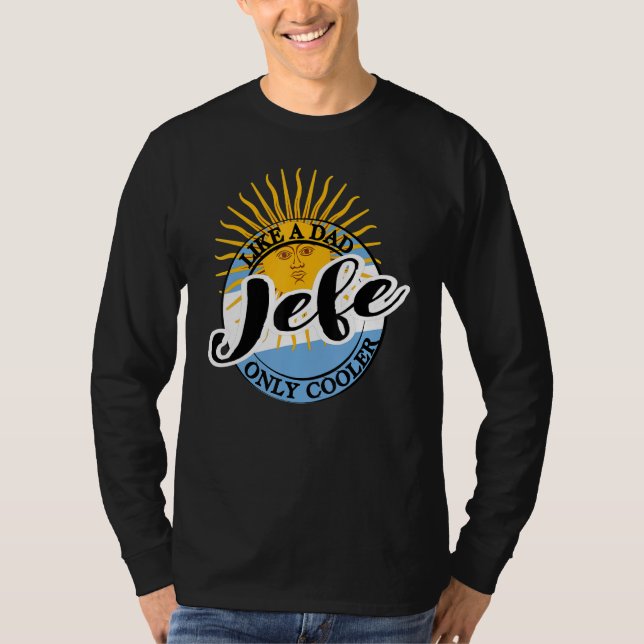 T-shirt Mens Jefe Dad in Spanish Argentina (Devant)