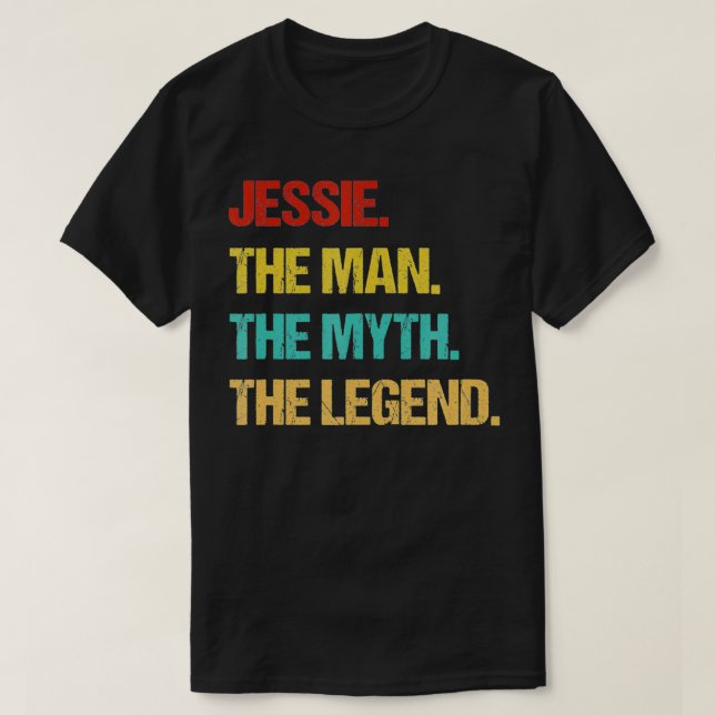 T-shirt Mens Jessie L'Homme Le Mythe La Légende (Design devant)