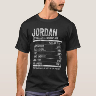 T-shirt Mens Jordan Nutrition Nom personnalisé Nom amusan