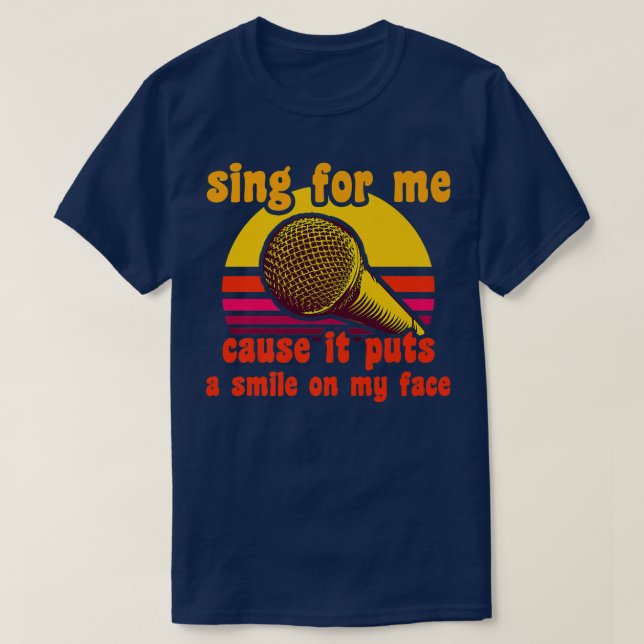 T-shirt Mens Karaoke Singer Quote Party Music Singing Kara (Design devant)
