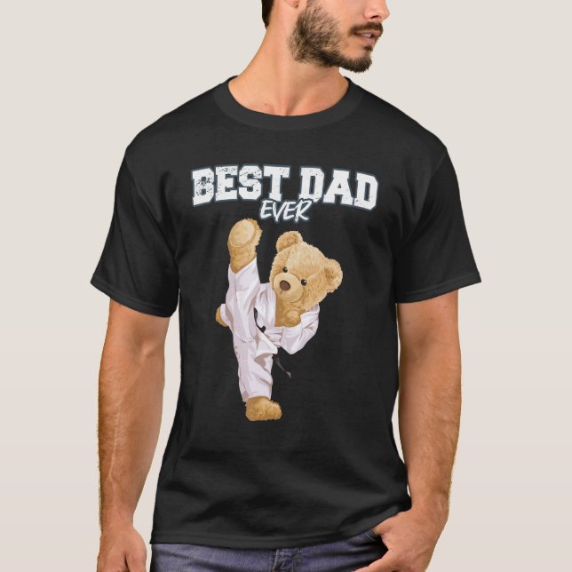 T-shirt Mens Karate Dad 2023 pour la grossesse faire-part  (Devant)