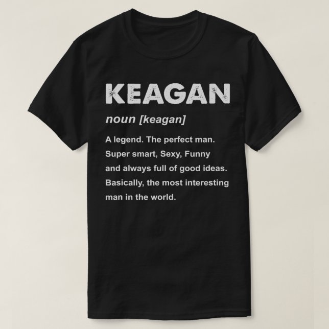 T-shirt Mens Keagan Name  (Design devant)