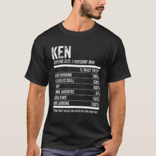 T-shirt Mens Ken Nutrition Personalized Name Funny Name Fa