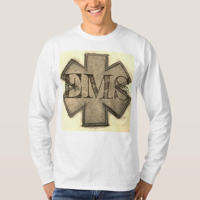 T-shirt Mens Khaki EMT (Devant)