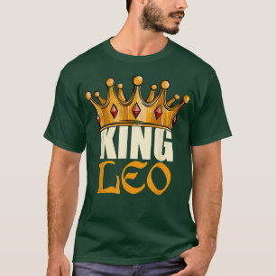 T-shirt Mens King Leo Zodiac Birthday Horoscope Astrology 