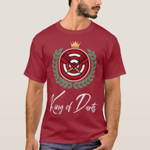 T-shirt Mens King of Darts - 180 Bullseye Best Dart