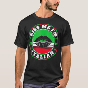 T-shirt Mens Kiss Me Im Italien Jour de la Saint Patrick I