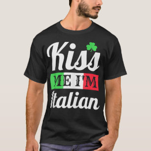 T-shirt Mens Kiss Me Im Italien Jour de la Saint Patrick I