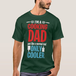 T-shirt Mens Koch Papa Grandpa Father's Day Cooking Grilli