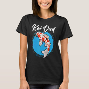 T-shirt Mens Koi Papa Japonais Koi Carp Nishikigi Poisson 