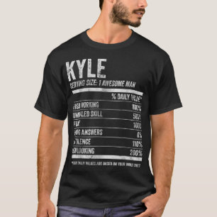 T-shirt Mens Kyle Nutrition Nom personnaliséDrôle Nom Fa