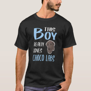 T-shirt Mens Labrador Ce garçon aime vraiment les laborato