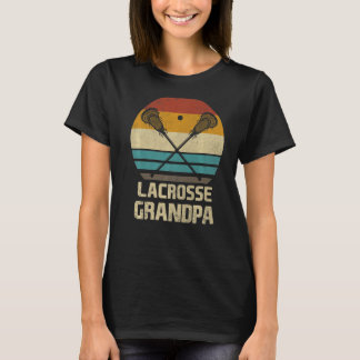 T-shirt Mens Lacrosse Grandpa Shirts For Men Vintage Retro