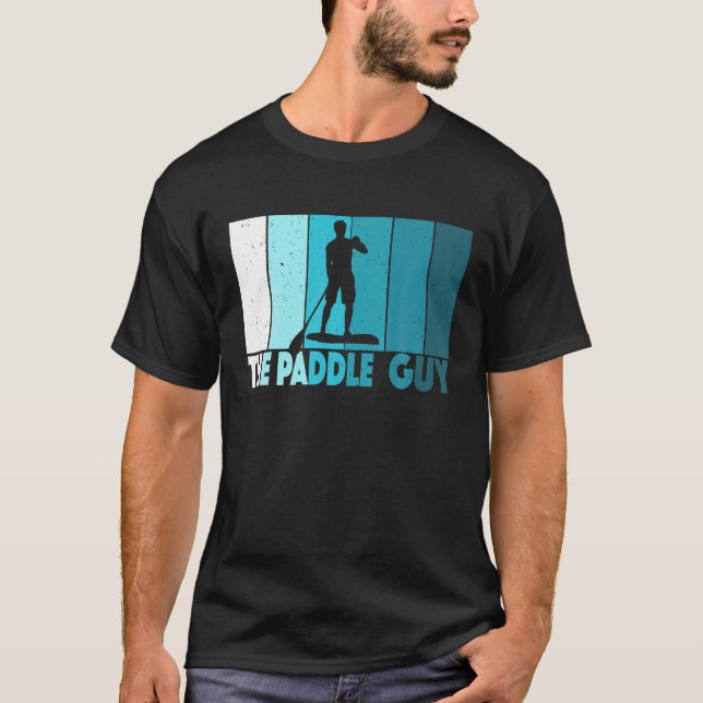 T-shirt Mens Le gars de la pagaie debout Paddling Boy SUP (Devant)