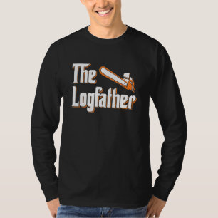 T-shirt Mens Le Parrain - Lumberjack Chainsaw Logger Wo