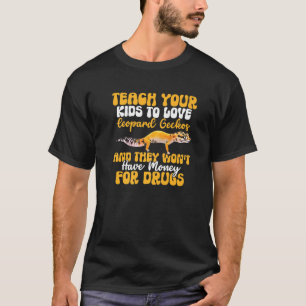 T-shirt Mens Leopard Gecko Pet Lizard Humour Enseigner Vot