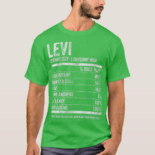 T-shirt Mens Levi Nutrition Personalized Nom Funny 