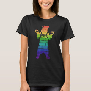 T-shirt Mens Lgbt Paint Splatters Gay Bear Communauté