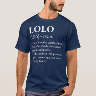 T-shirt Mens Lolo Définition Filipino Grandpa Funny Grand