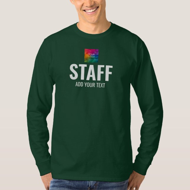 T-shirt Mens Long Sleeve Tee - shirt Personnel d'équipage  (Devant)