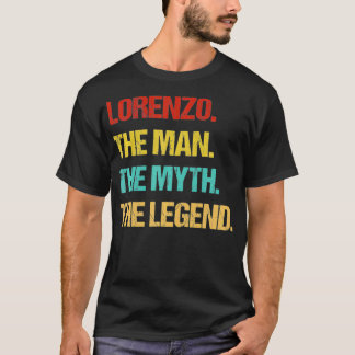 T-shirt Mens Lorenzo L'Homme Le Mythe La Légende
