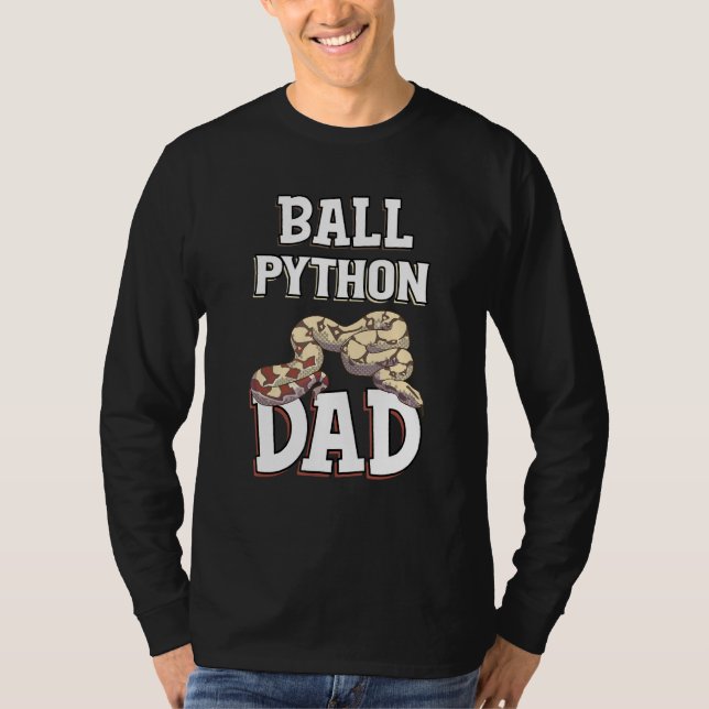 T-shirt Mens Lustige Schlange Design Ball Python Papa (Devant)