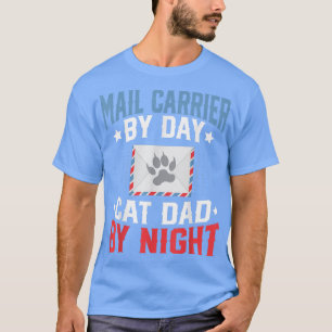 T-shirt Mens Mail Carrier par Day Chat Papa par Night Post