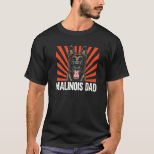 T-shirt Mens Malinois Papa Chien Propriétaire Belge Malino