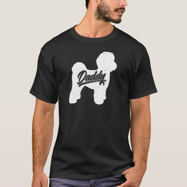 T-shirt Mens Maltese Daddy Propriétaire Chien Papa Pères D (Devant)