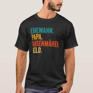 T-shirt Mens Mari Papa Lawnmower Hero Gardener Gardenin