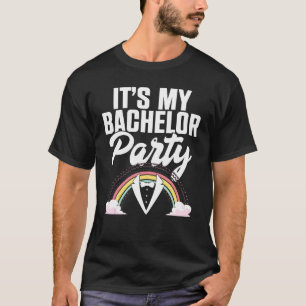 T-shirt Mens Mariage Arc-en-ciel Mariage Hommes Bachelor