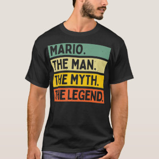 T-shirt Mens Mario L'Homme Le Mythe La Légende Drôle Perso