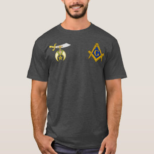 T-shirt Mens Mason Shriner Pocket Split Masonic Shrine