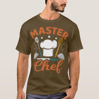 T-shirt Mens Master Chef Cuisine Drôle Cook