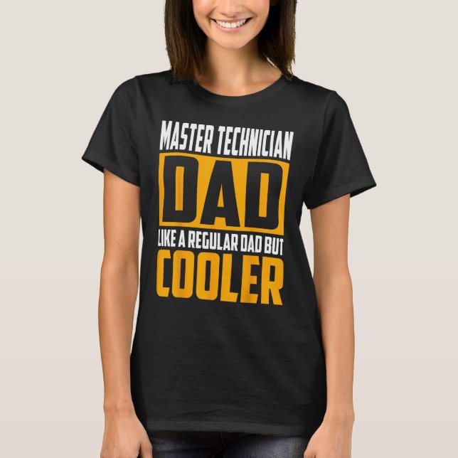 T-shirt Mens Master Technician Papa Like a Regular Papa bu (Devant)