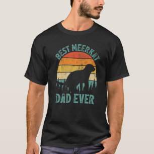 T-shirt Mens Meerkat Vintage Meerkat Papa toujours père Me