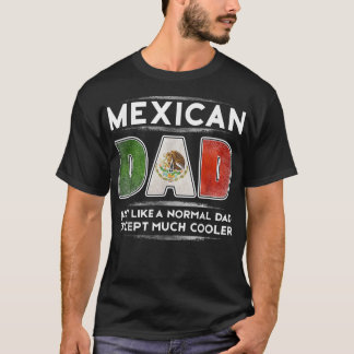 T-shirt Mens Meican Papa est beaucoup Glacière Fête des pè