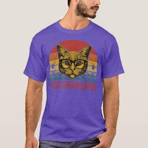 T-shirt Mens Meilleur Chat Père En Droit Jamais Amoureux d
