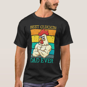 T-shirt Mens Meilleur Cluckin Papa Jamais Poulets Papa Mei
