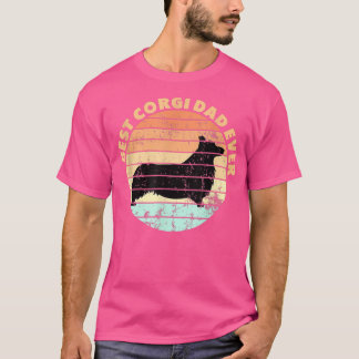 T-shirt Mens Meilleur Corgi Papa Jamais Design