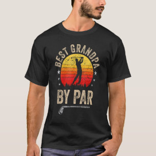 T-shirt Mens Meilleur Grand-Père Par Par Golf Grand Golfeu