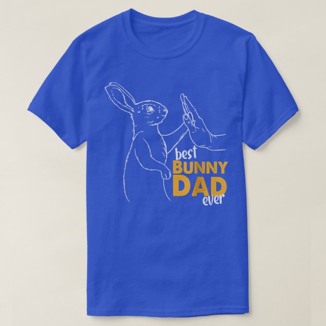 T-shirt Mens Meilleur Lapin Papa Jamais Rabin Papa Lapin P (Design devant)