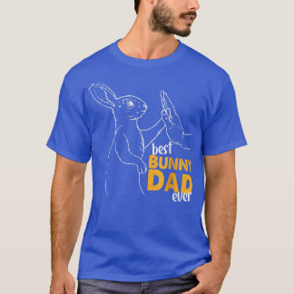 T-shirt Mens Meilleur Lapin Papa Jamais Rabin Papa Lapin P