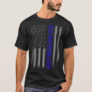T-shirt Mens Meilleur Parrain Jamais Drapeau Américain Fat