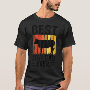T-shirt Mens Meilleure Vache Papa Ever Vache Ferme agricol